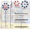 2 Pack,American Flag Pinwheels Outdoor Decor Windmills for Garden
